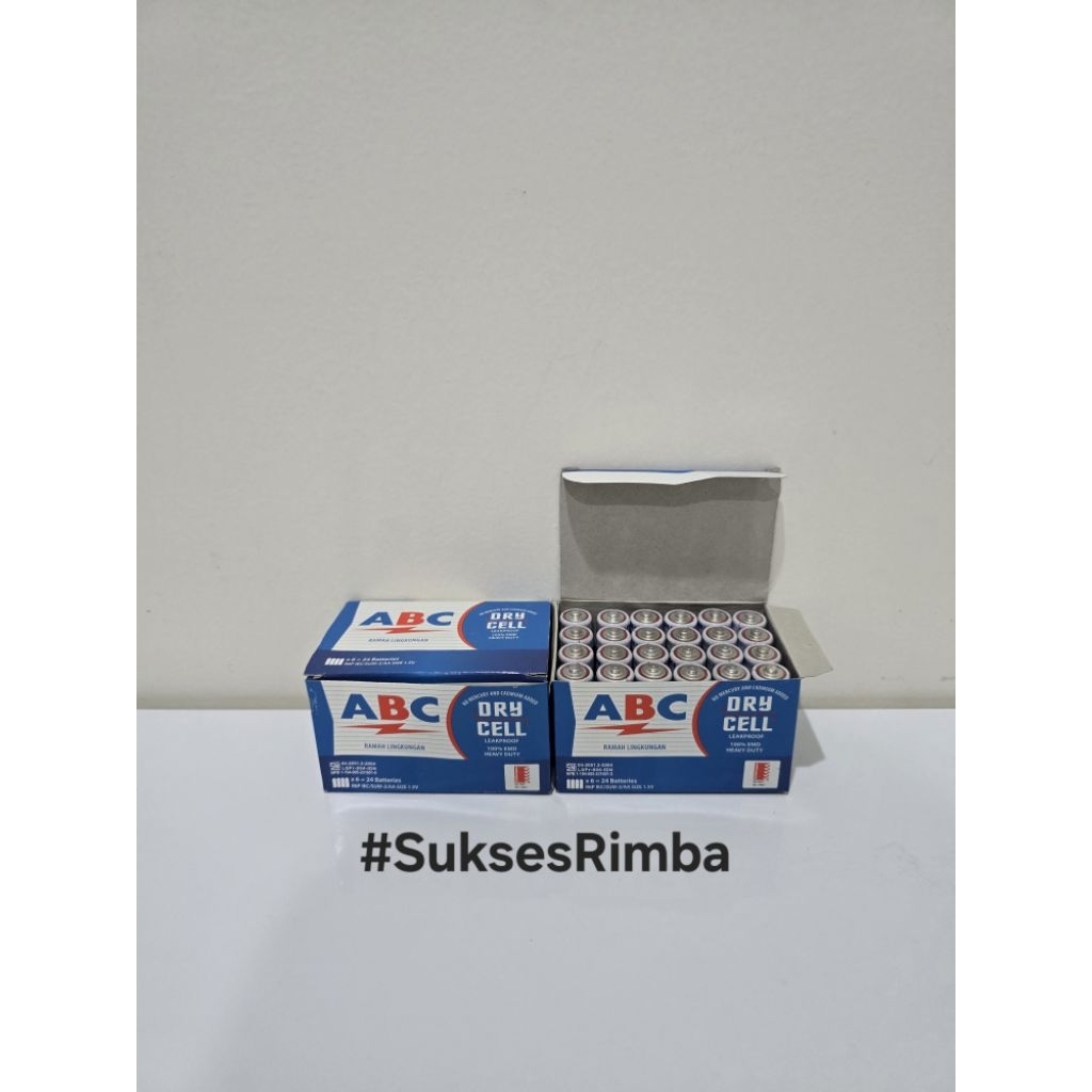 Jual Baterai ABC Biru R6 / AA (1 Box = 24 Pcs) Original | Shopee Indonesia