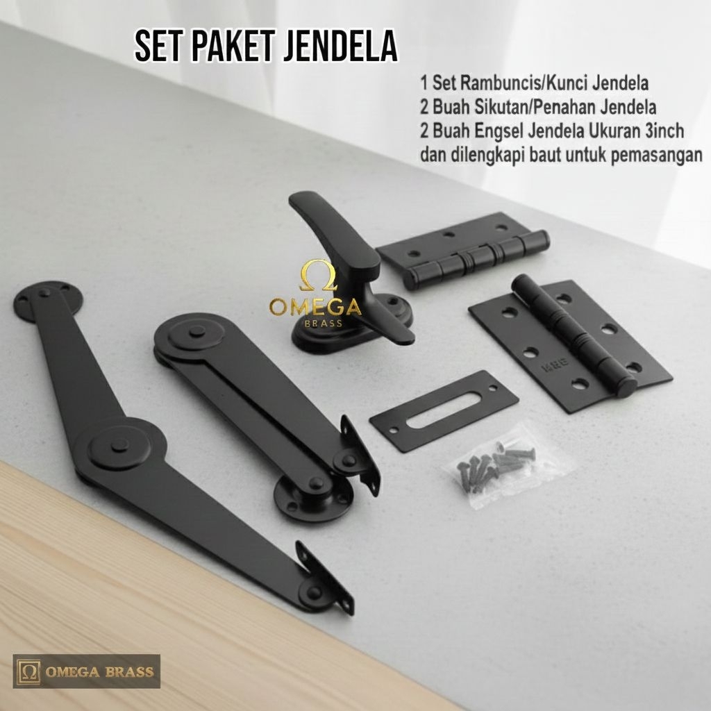 Paket kelengkapan jendela rumah/engsel jendela