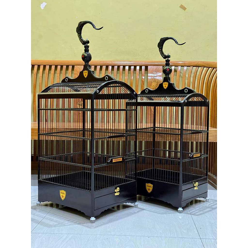 Jual sangkar pasama burcil ruji fiber 35x30 dan 30x25 hitam glosy ...