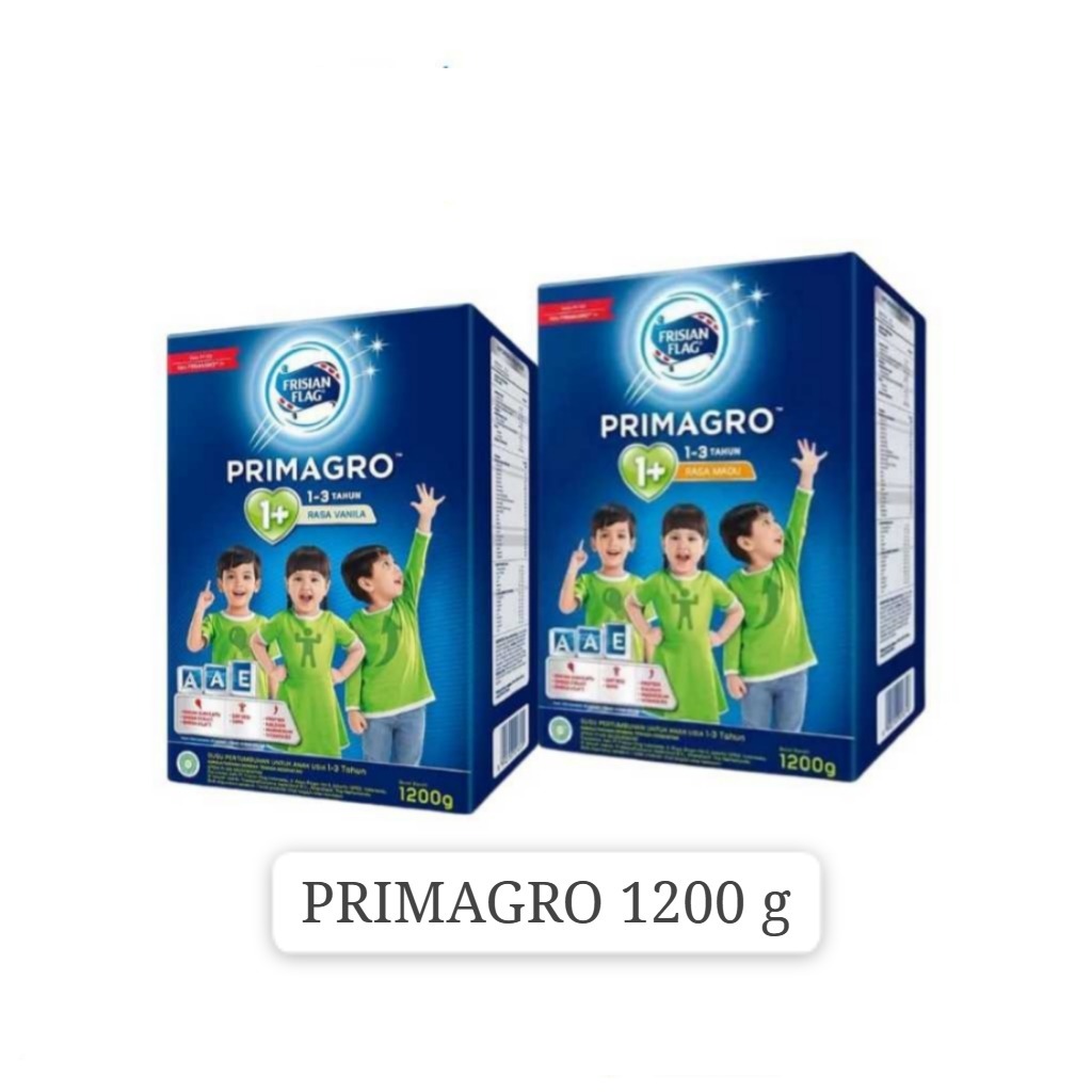 Jual Primagro 1+ dan 3+ Frisian Flag 1200g Vanila | Madu | Shopee Indonesia
