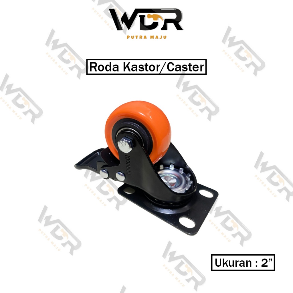 Jual Roda Kastor Orange 2