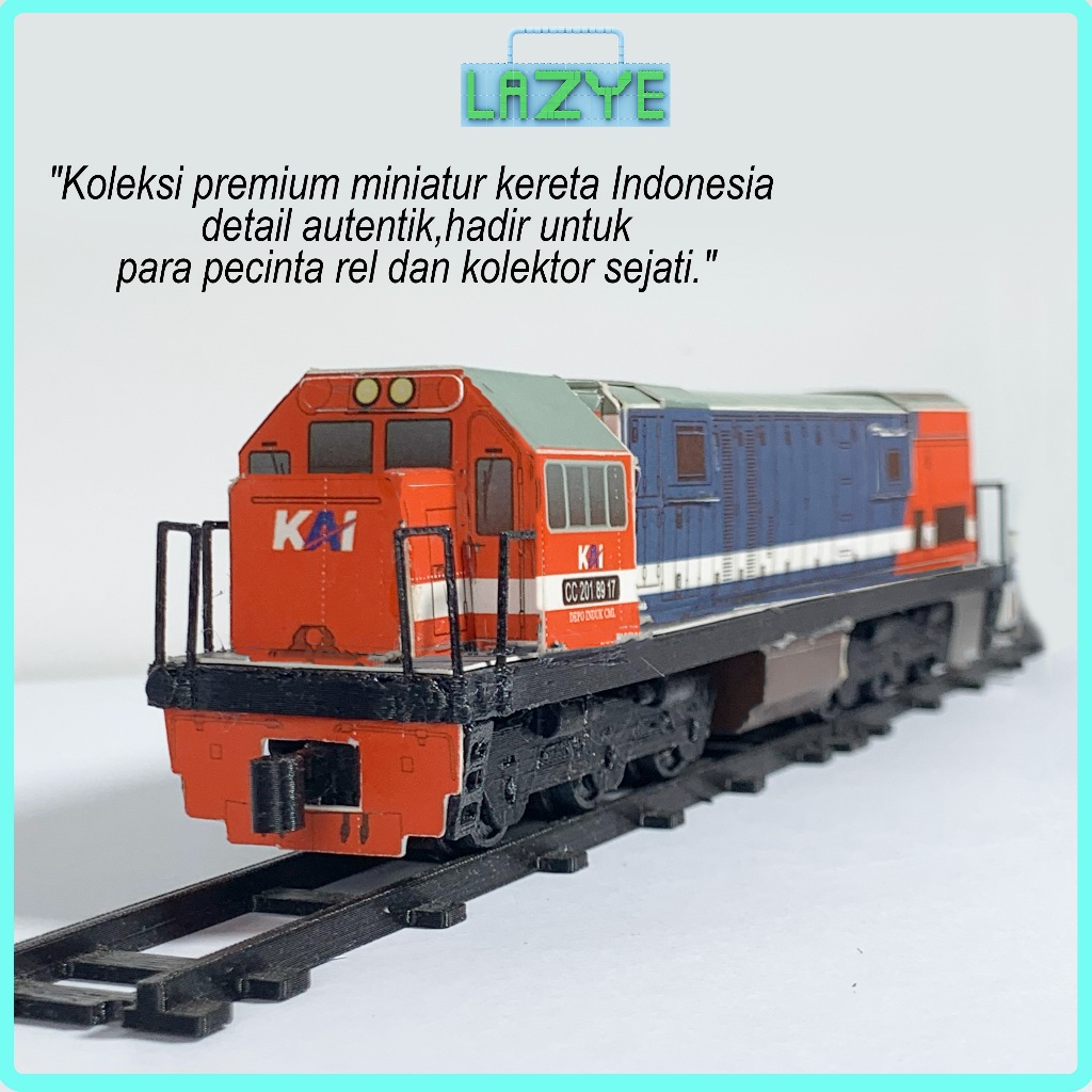 Jual Mainan Miniatur Kereta Api Indonesia CC 201 – Koleksi Livery Merah ...