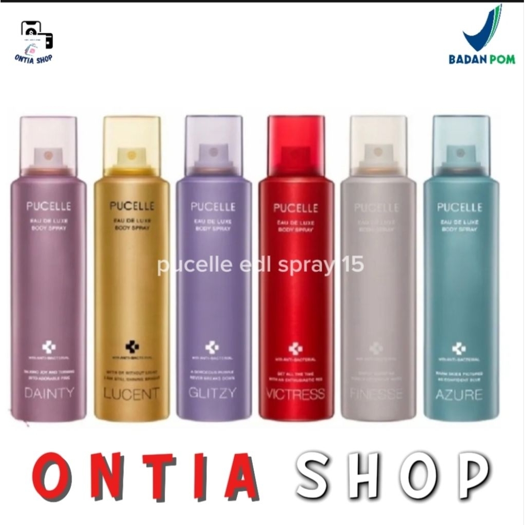 Jual Pucelle Eau De Luxe Body Spray 150ml-Finesse (Botol putih/silver ...