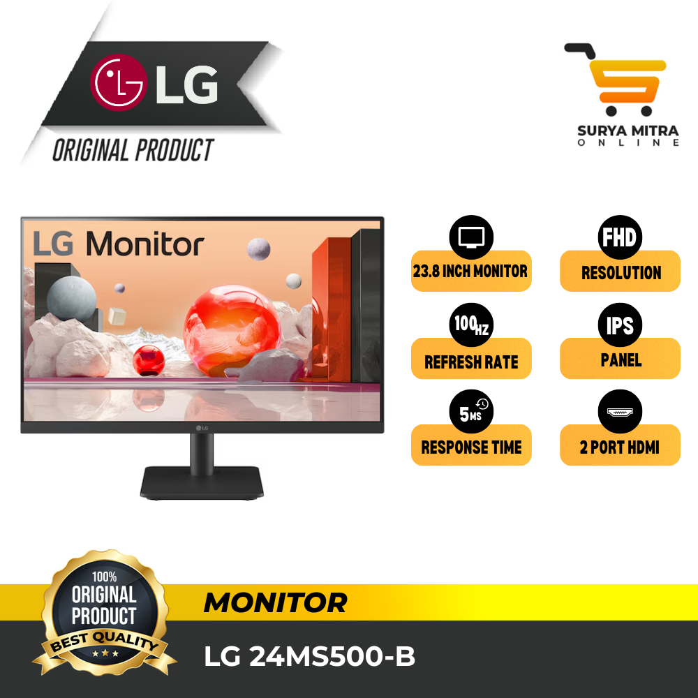 Jual Monitor LG 24MS500-B 24