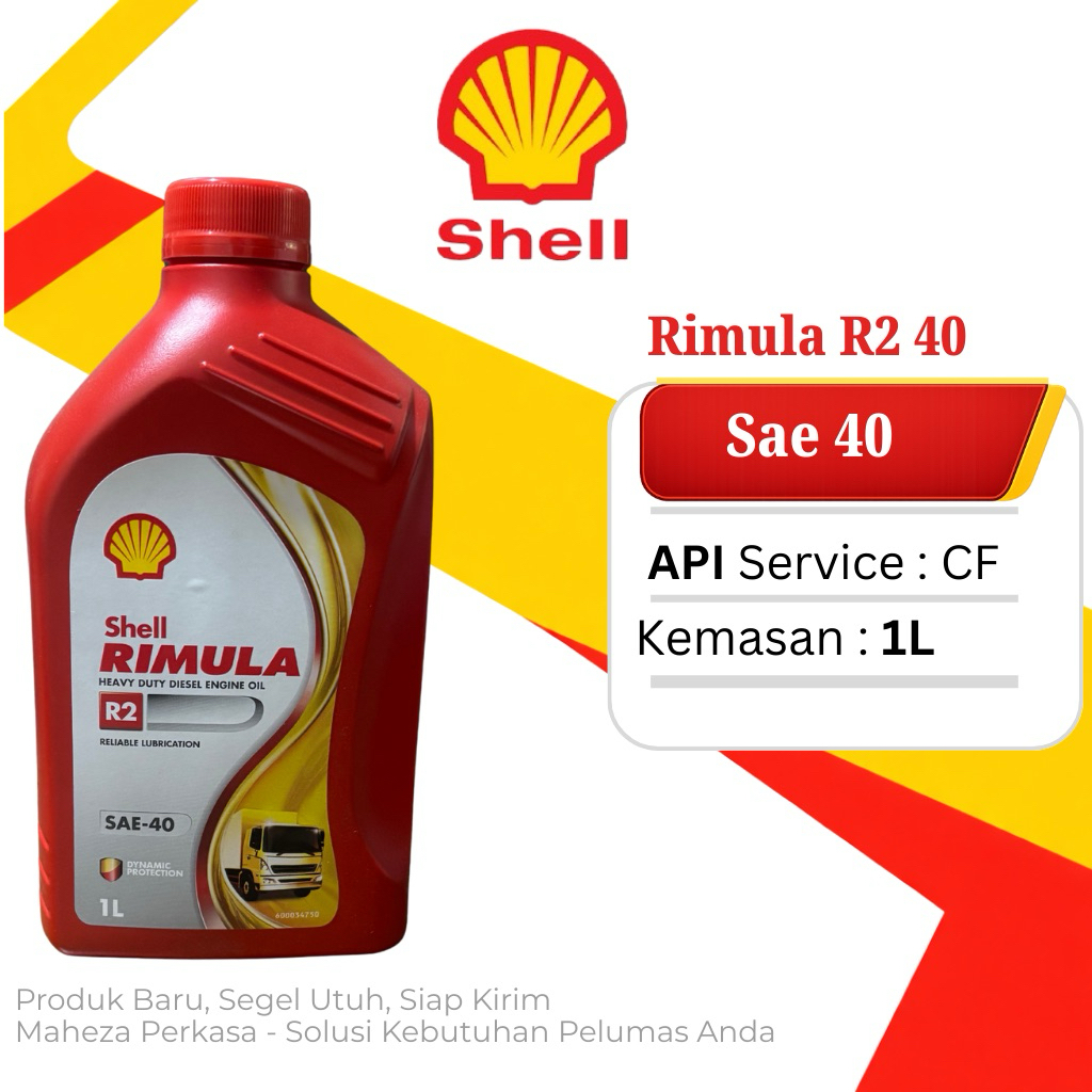 Jual Shell Rimula R2 40 Oli Mesin Diesel SAE 40 Kemasan 1L | Shopee ...