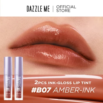 BPOM DAZZLE ME Ink Gloss Lip Tint Lip Gloss Tahan Lama Glossy Dan Plumpy Finish Waterproof