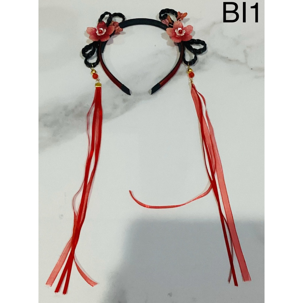 Jual BI1 Bando tahun baru/ Bando Imlek,bando model flower rambut kepang ...