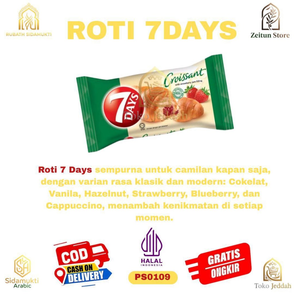 Jual Roti 7Days Chocolate Mini Croissant Cokelat 7 Days By Almarai ...