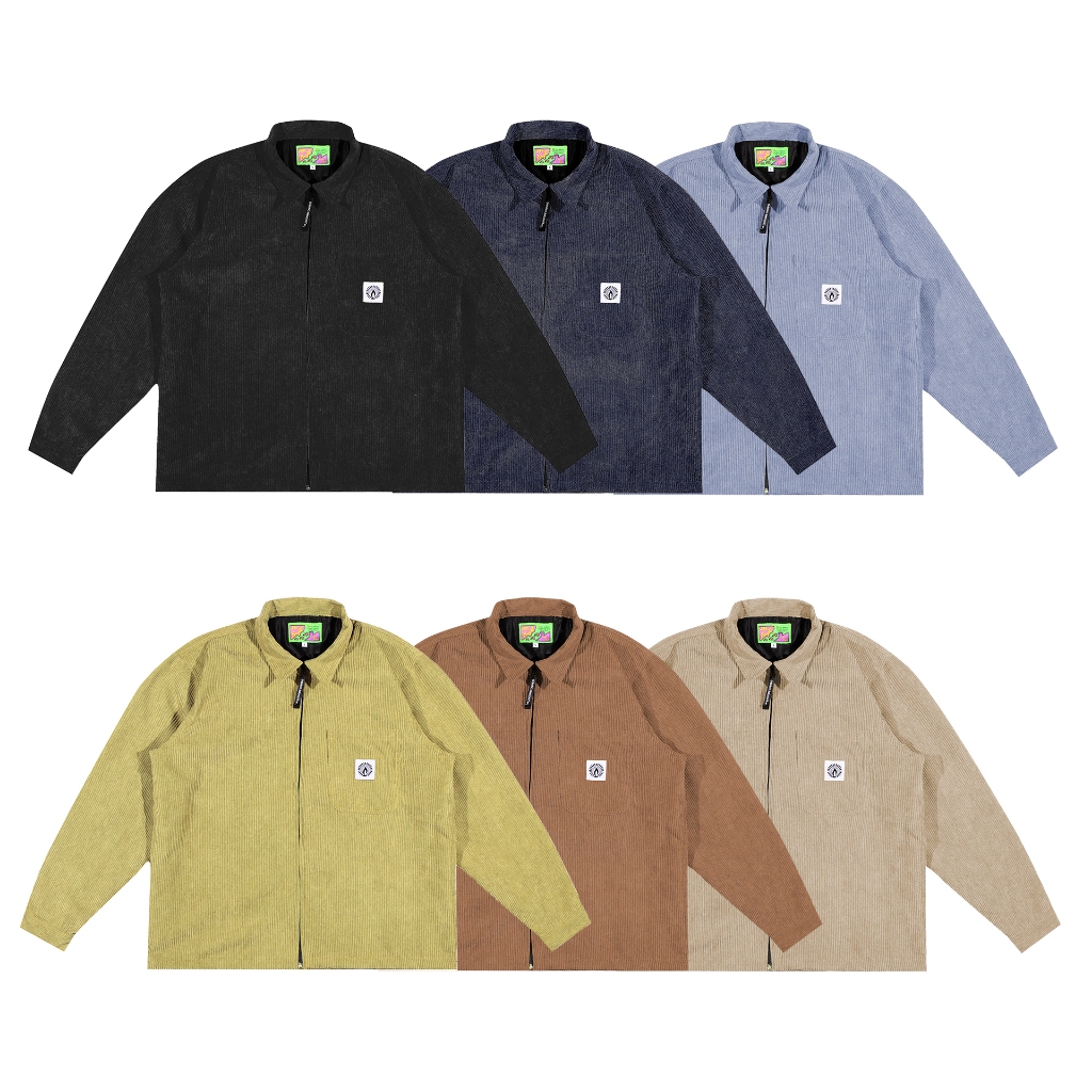 Jual Shining Bright Light Corduroy Work Jacket - Multi Color | Shopee ...