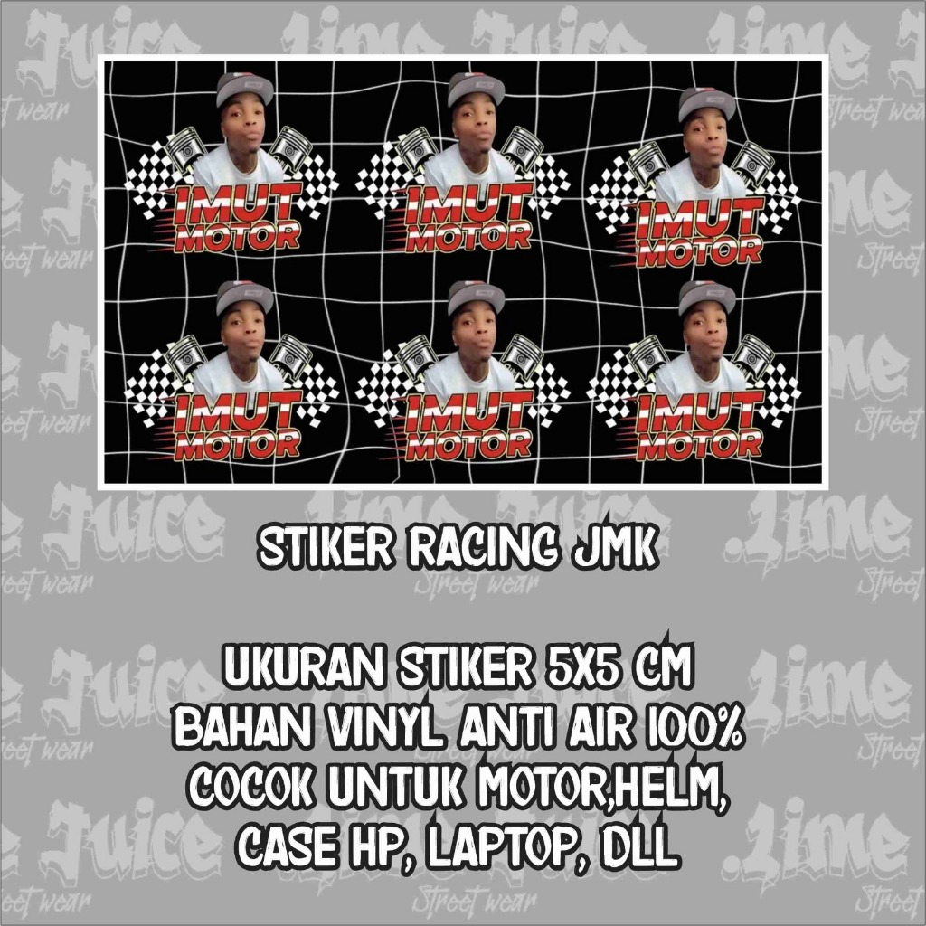 Jual Stiker racing JMK IMUT MOTOR 1pck | Shopee Indonesia
