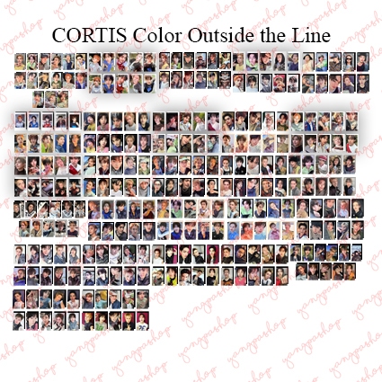 Jual [PO / SET] CORTIS COLOR OUTSIDE THE LINE CORT PHOTOCARD FAN MADE ...