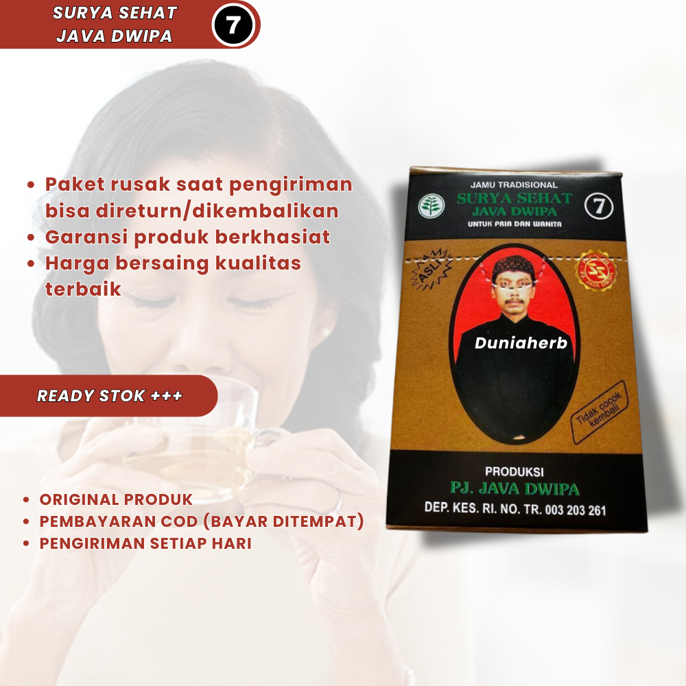 Jual Jamu Tradisional Surya Sehat No 7 PJ Java Dwipa 30 Sachet Original ...