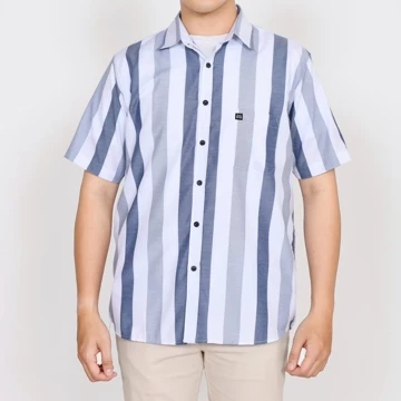 Kemeja Pria Lengan Pendek Motif Katun 027