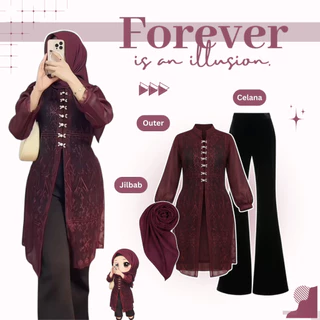 One Set Kondangan Hijab Elegan Adem Nyaman