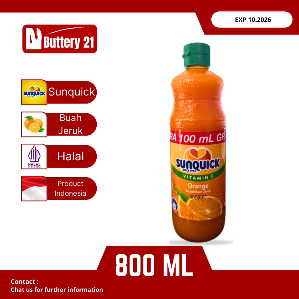 Jual SUNQUICK ORANGE 800 ML/SUNQUICK BUAH JERUK/SQUASH BUAH JERUK/SYRUP ...