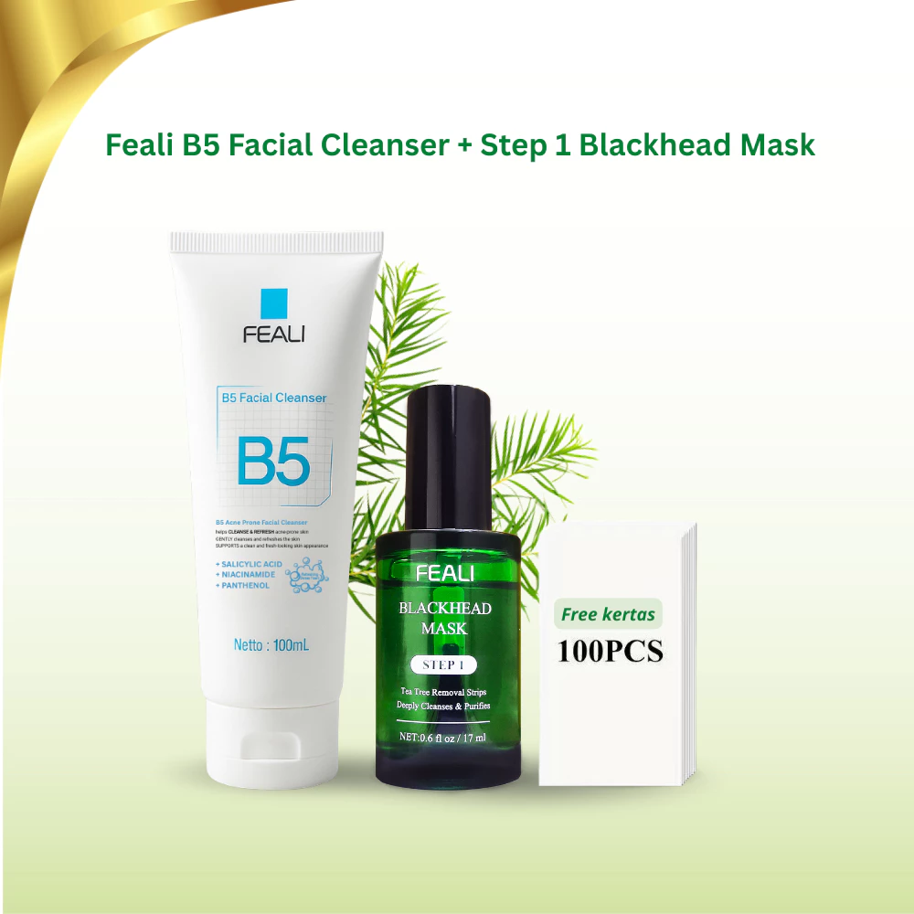 Botol Feali Blackhead Remover Mask Step 1 dan Step 2 Serum