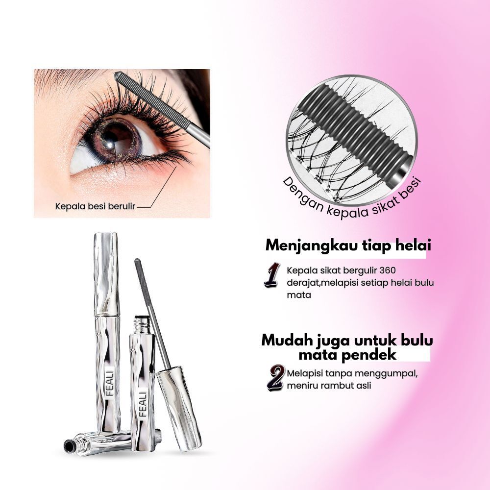 Jual FEALI Iron Mascara Besi Maskara Waterproof Smudgeproof Tahan Lama ...