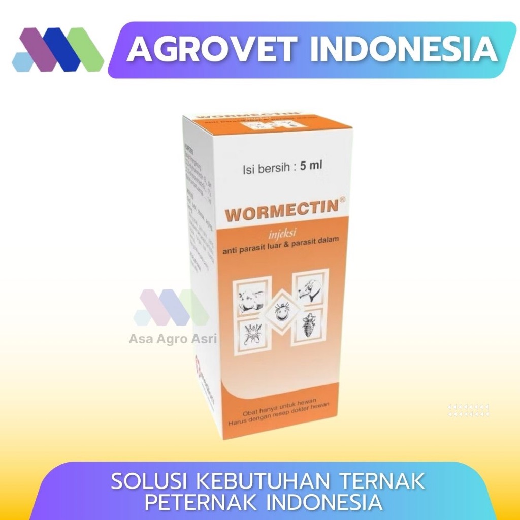 Jual Wormectin Inj Btl 5 ml -- Obat Gudik /Endo dan Ekto Parasit ...