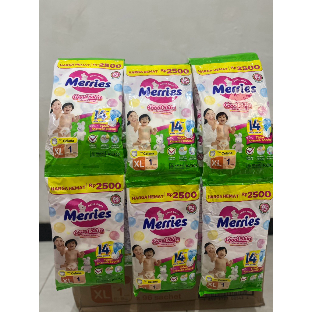 Jual Merries good skin XL kemasan baru 1 renceng | Shopee Indonesia