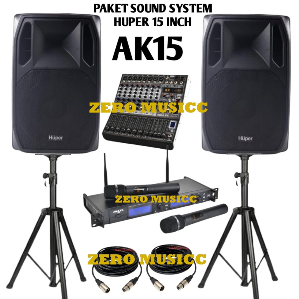 Jual Paket Sound System Aktif Huper Ak15a Original Speaker Aktif Huper ...