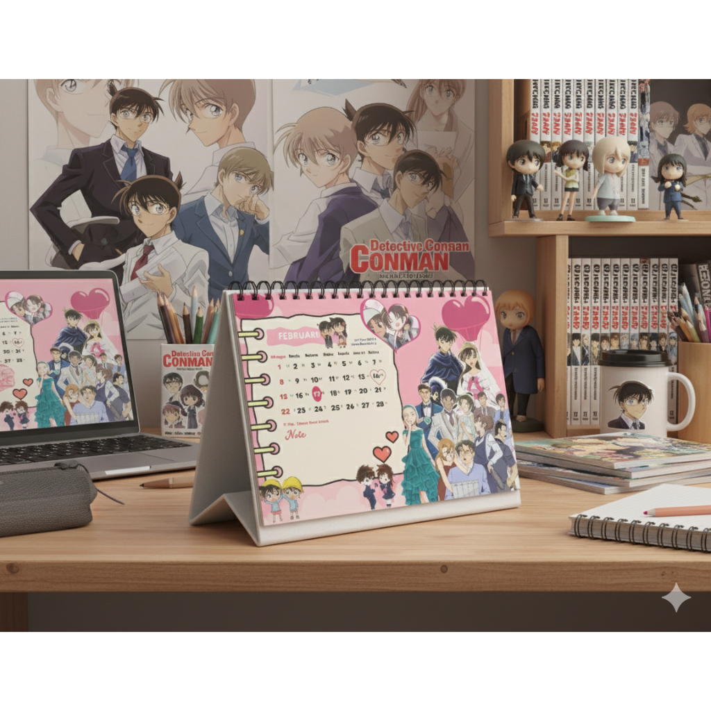Jual kalender A5 anime detective conan 2026 | Shopee Indonesia
