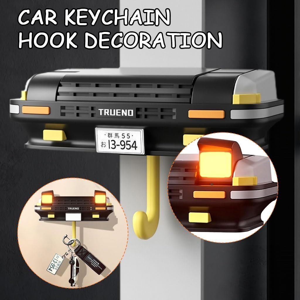 Colmer KEY RACK Gantungan untuk Kunci Dinding Mobil AE86 Initial D LED Light Key Holder InitialD Unik Dekorasi Rumah
