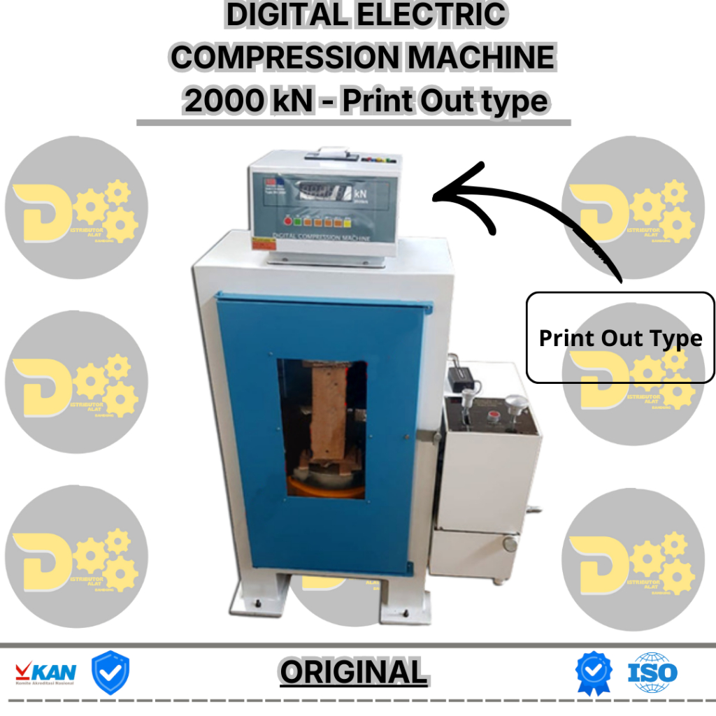 Jual Mesin Uji Tekan Beton 2000kN Digital Print out type - Concrete ...
