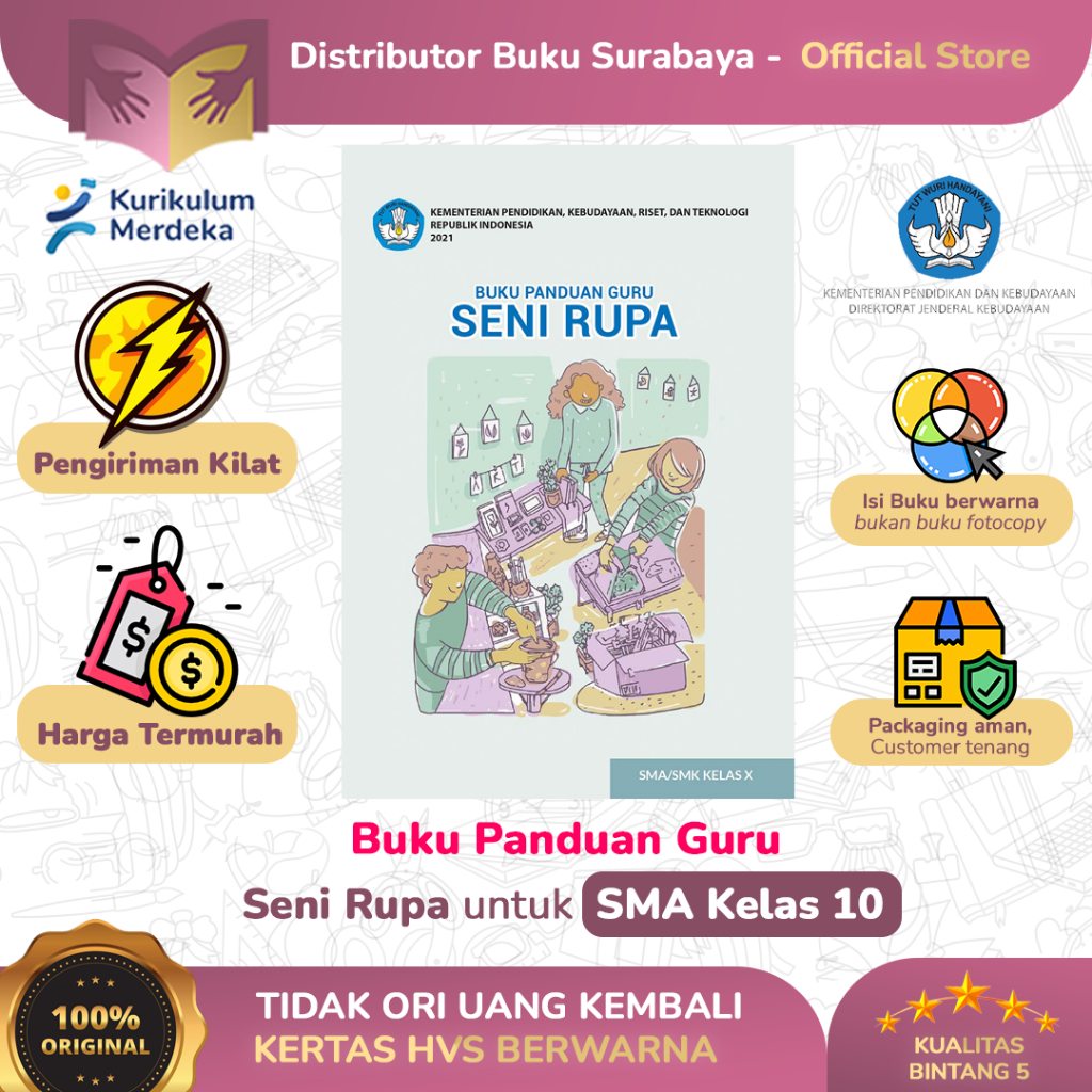 Jual Buku Guru Seni Rupa Kelas 10 SMA Kurikulum Merdeka | Shopee Indonesia