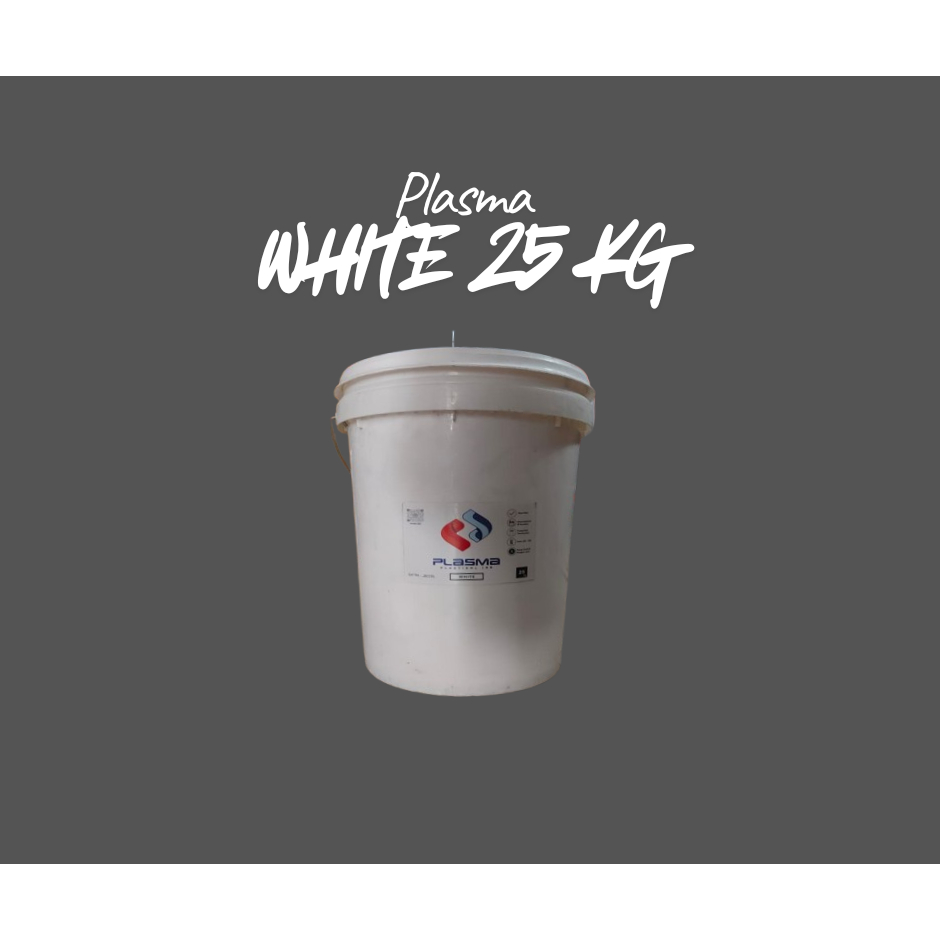 Jual TINTA SABLON PLASTISOL WHITE 25 KG PLASMA INK | Shopee Indonesia