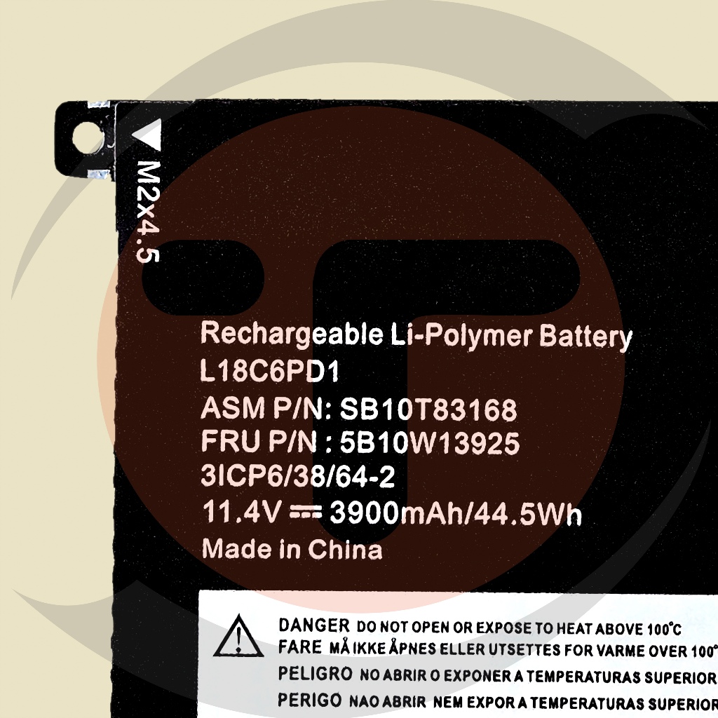 Batteria 50Wh L18M3P72 Per Lenovo ThinkPad X390 Yoga E X13 Yoga Gen 1 – 11.52V 4345mAh, Li-ion, Con Garanzia 18 Mesi