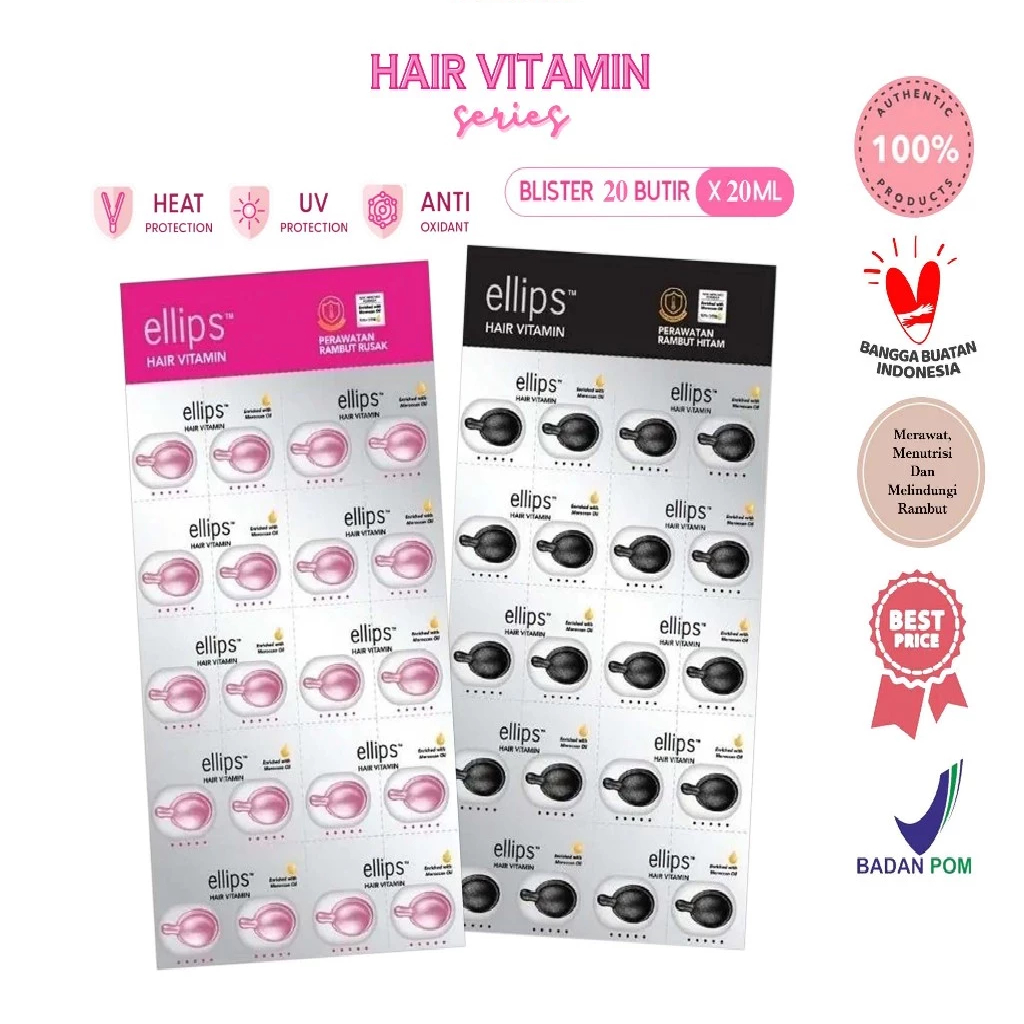 Jual Elips Vitamin Rambut Terlengkap & Harga Terbaru Juli 2026 | Shopee ...