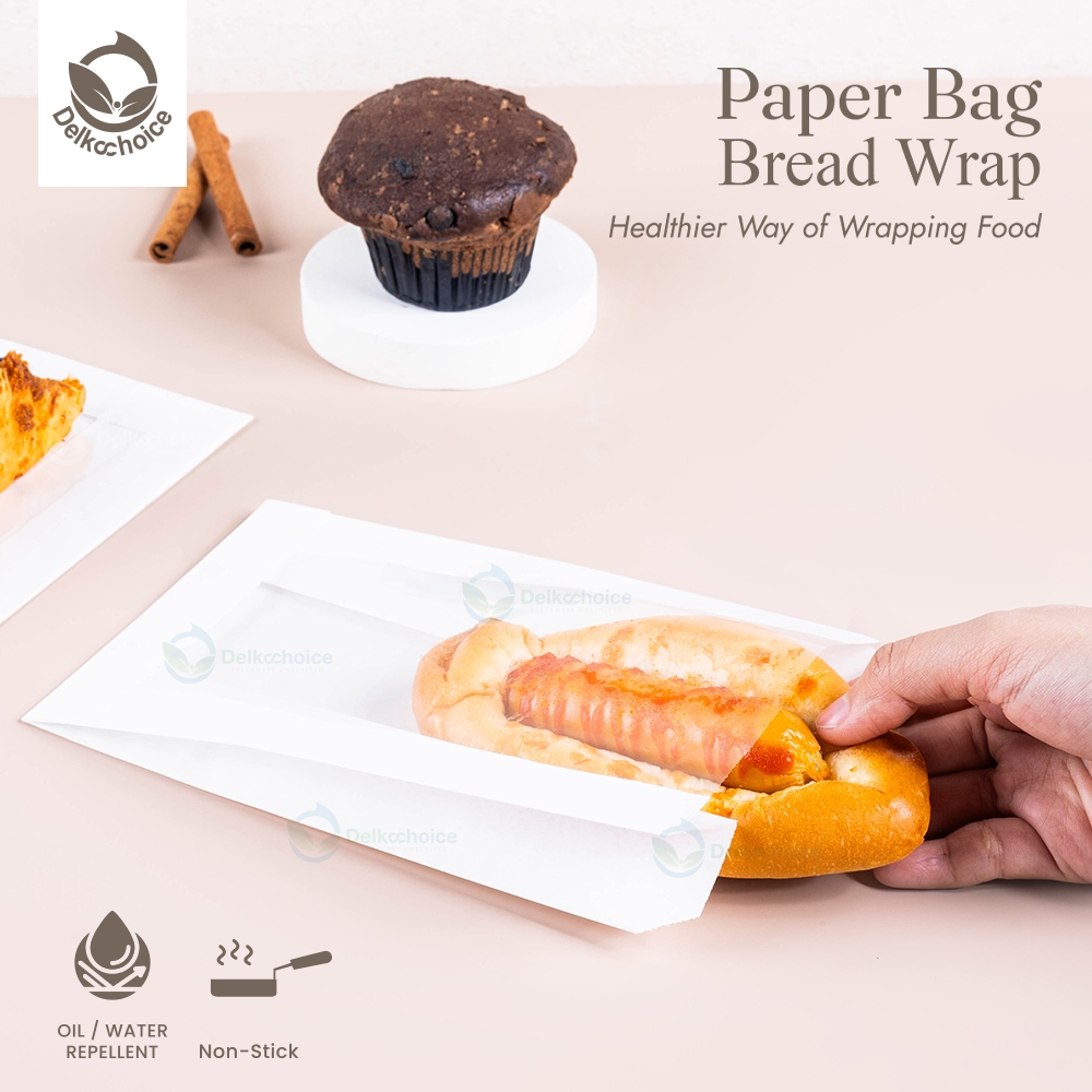 Jual Kemasan / Paper Bag / Kantong Kertas Roti Makanan Universal Food ...