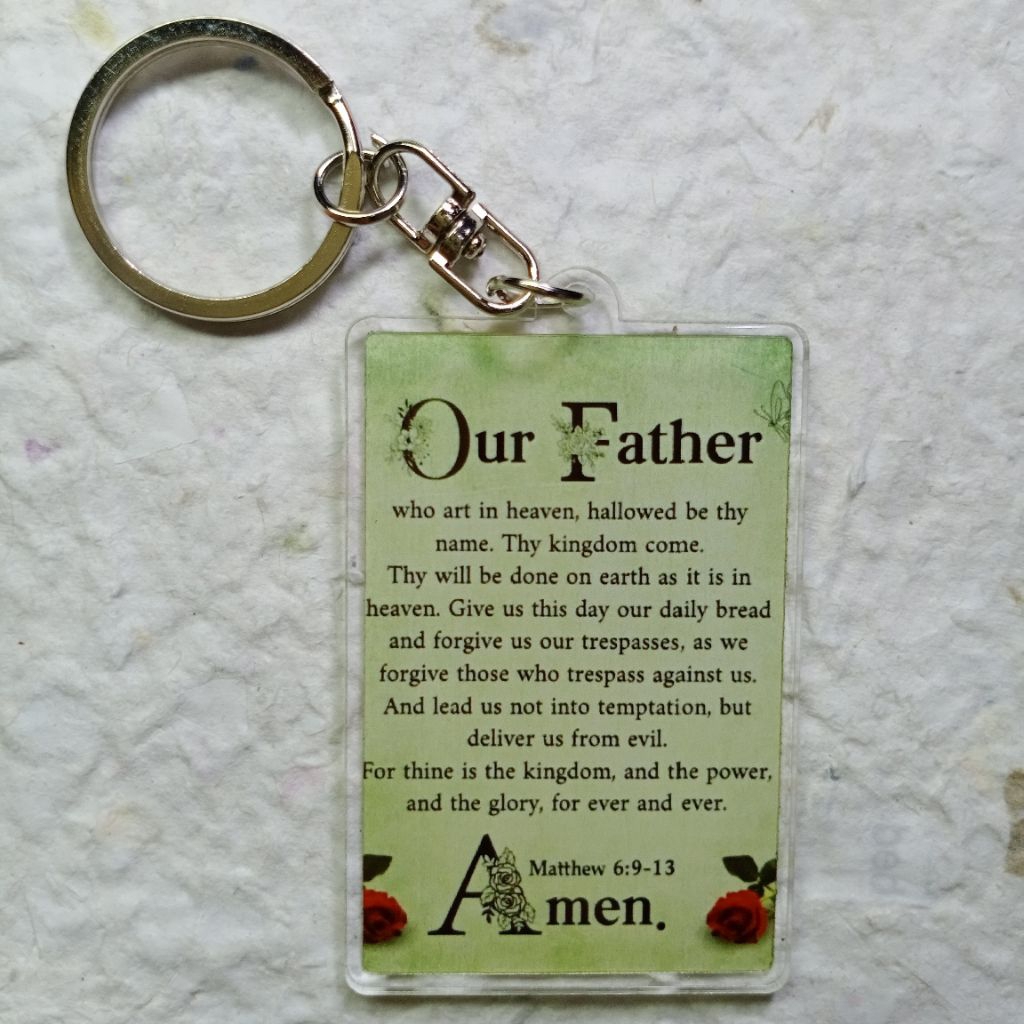 Jual ganci doa BAPA KAMI keychain Alkitab Bible gantungan kunci OUR ...