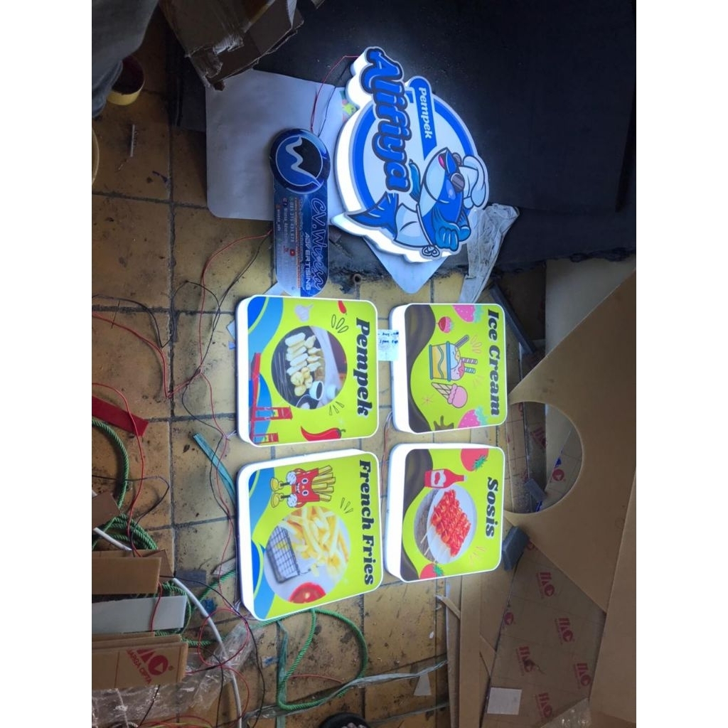 Jual Logo Akrilik Led, Neon Box Akrilik 1 Sisi Custom free Desain ...