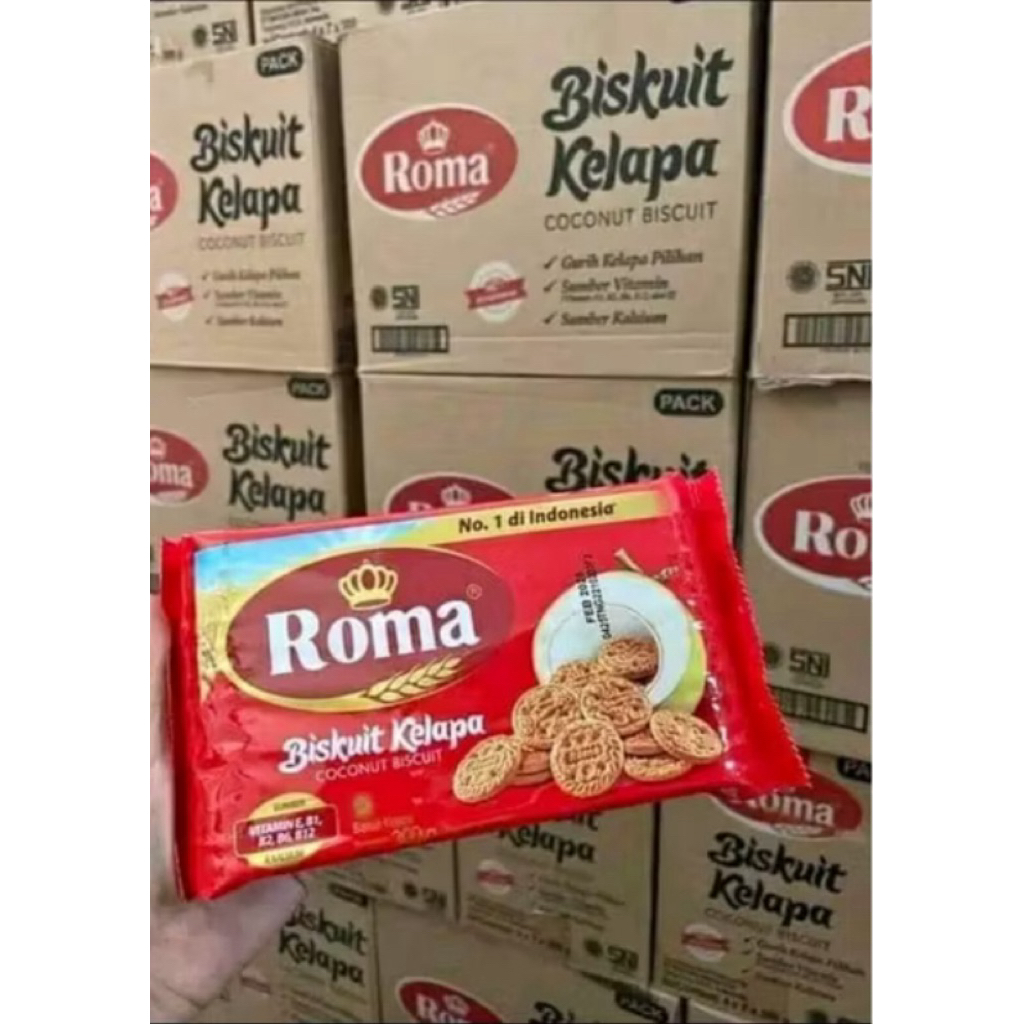 Jual Roma kelapa 300g 1 dus (isi 28 pcs) | Shopee Indonesia