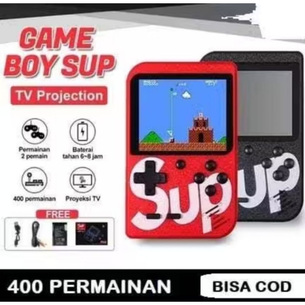 Jual GameBoy Player Retro Mini 400 in 1 Sup Game Box Portable / Game ...
