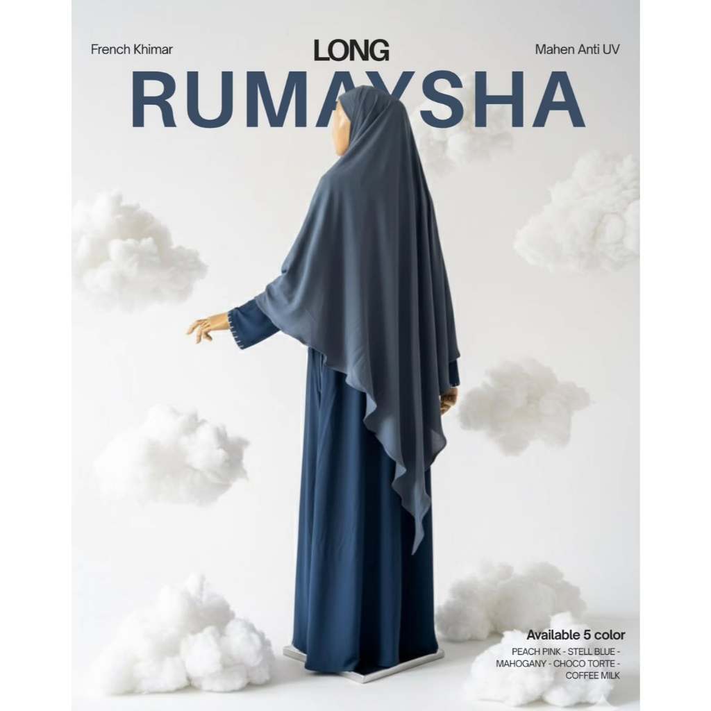 Jual KNUTA - FK Long French Khimar Rumaysha Syar’i | Shopee Indonesia