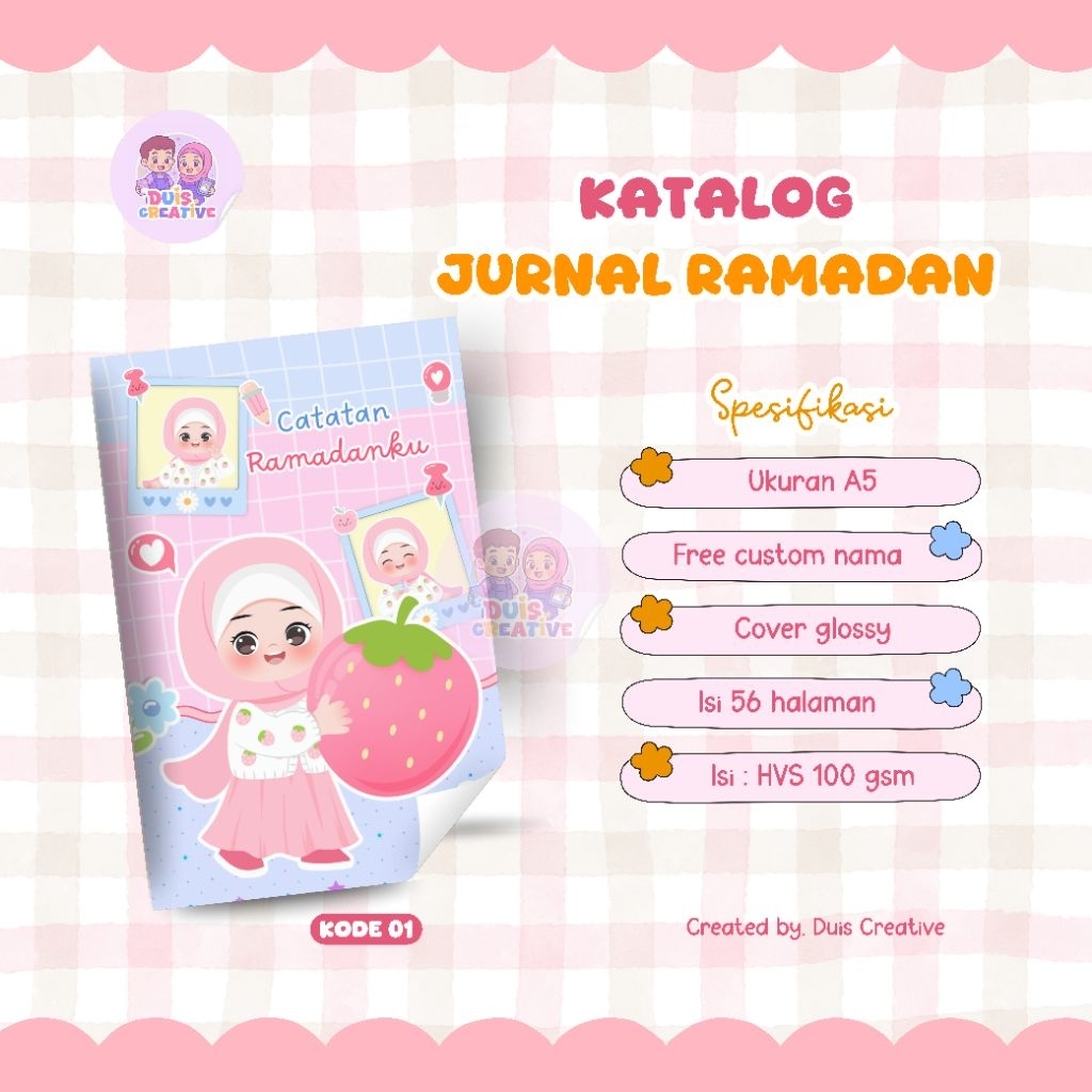 Jual BUKU JURNAL RAMADAN ANAK CUSTOM NAMA | Shopee Indonesia