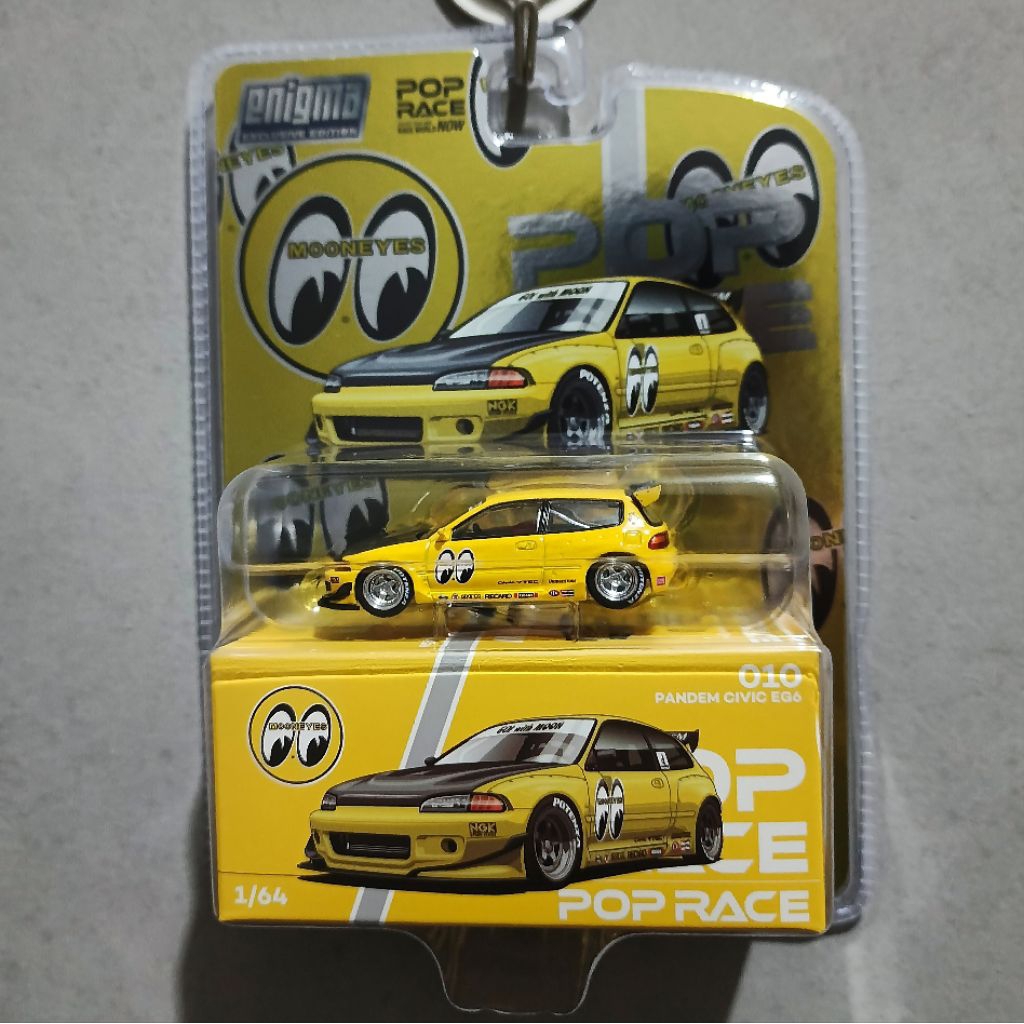 Jual Pop Race x Enigma 1:64 Pandem Civic EG6 Mooneyes | Shopee Indonesia