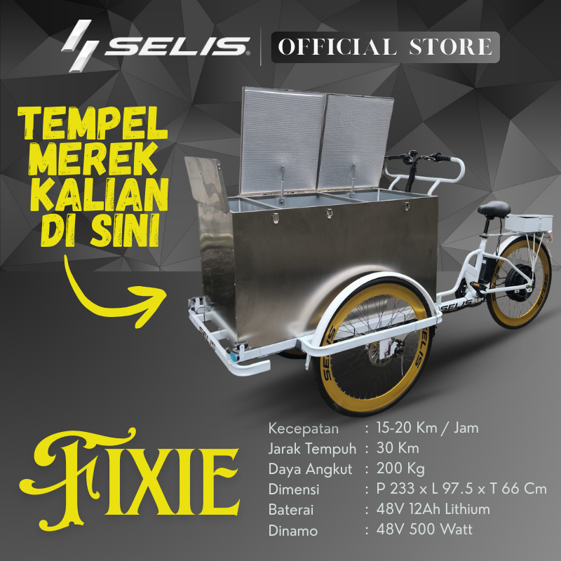 SELIS - Gerobak Listrik Jual Minuman Pujasera Fixie