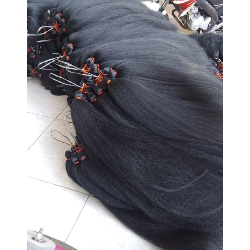 Jual 10 ikat Cemara antol tanpa tulang rambut sintesis/ palsu | Shopee ...