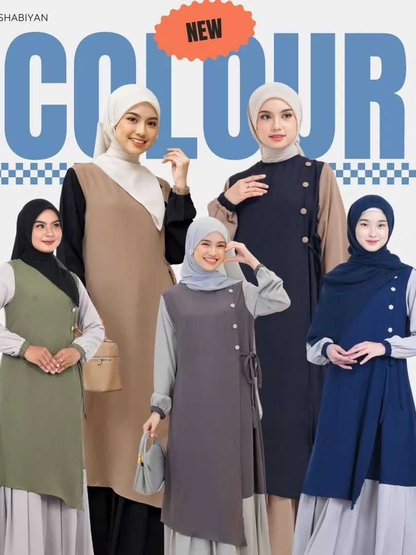 Gamis Remaja Gamis Wanita Polos Wollycrepe XS - Jumbo tampilan samping