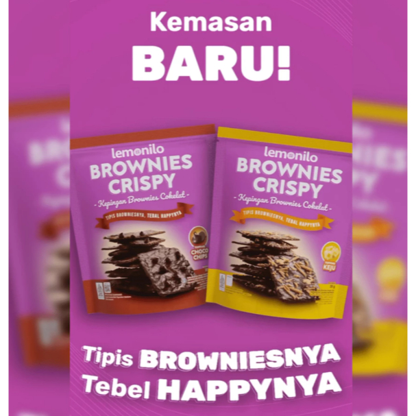 Jual ShP - LEMONILO Brownies Crispy - Chocochips Keju - Cemilan Diet ...