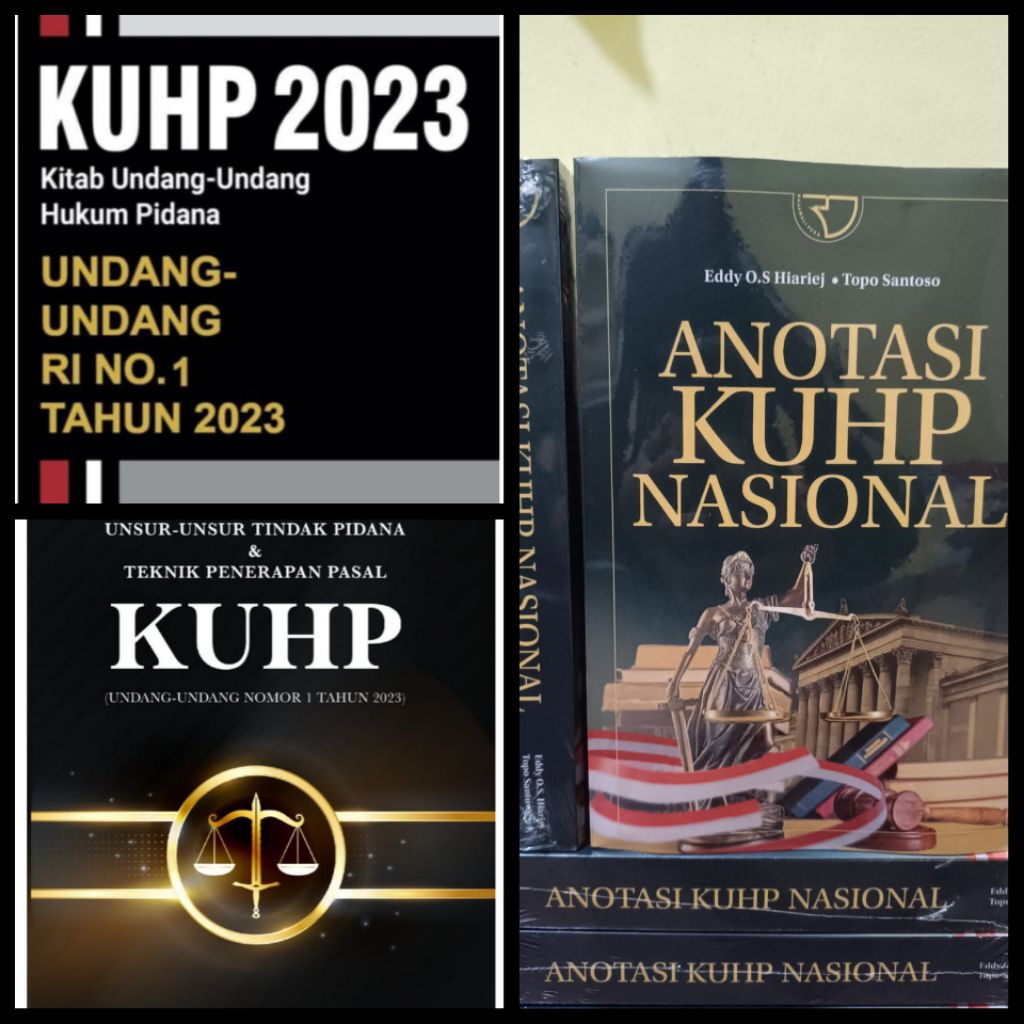 Jual buku anotasi kuhp nasional / kuhp 2023 / unsur-unsur tindak pidana ...