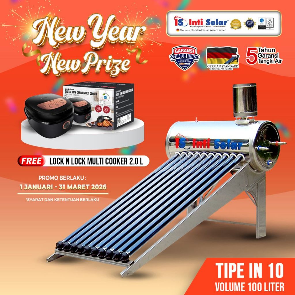 Jual Inti Solar IN 10/IntiSolar IN10 Pemanas Air Tenaga Matahari ...