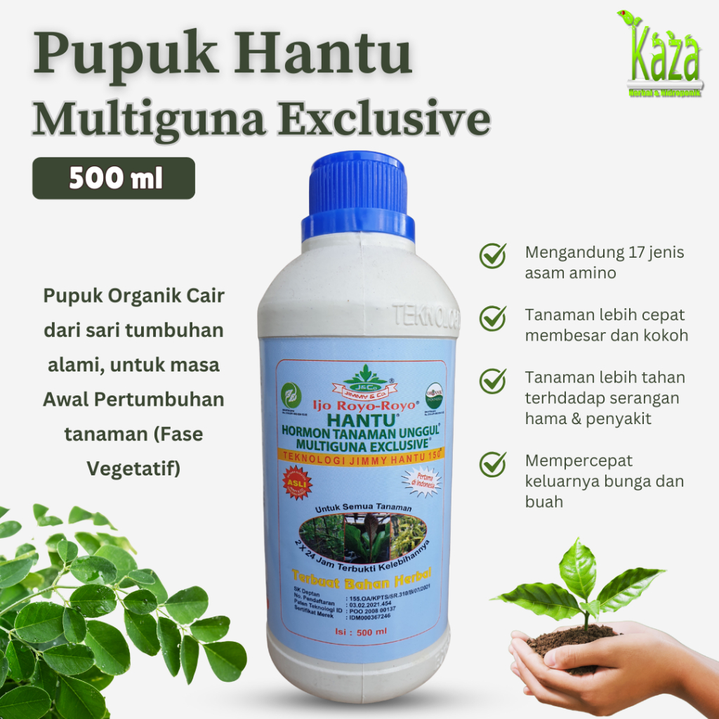 Jual Pupuk Jimmy Hantu Multiguna Exclusive 500 ml Fase Vegetatif - Ijo ...