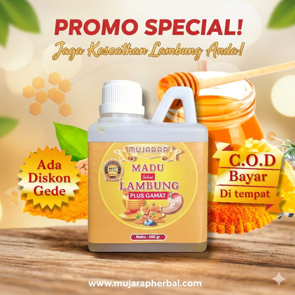 madu lambung - sehat lambung - maag moejarap 500gr