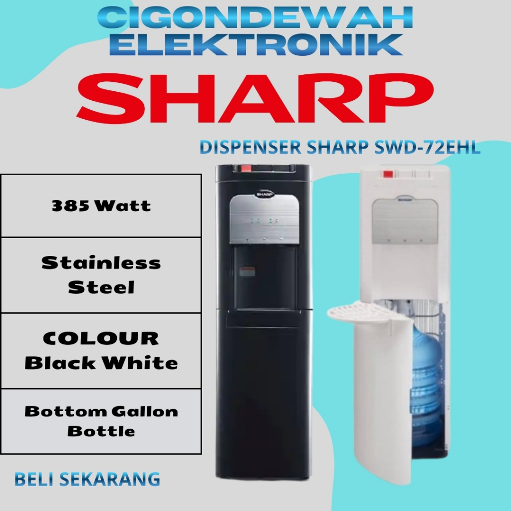 Jual Dispenser Sharp Galon Bawah SWD-72EHL | Shopee Indonesia
