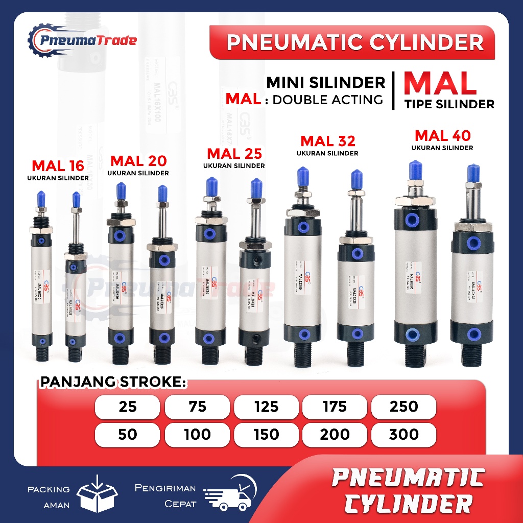 Jual Silinder Pneumatik Terlengkap & Harga Terbaru Mei 2026 | Shopee ...