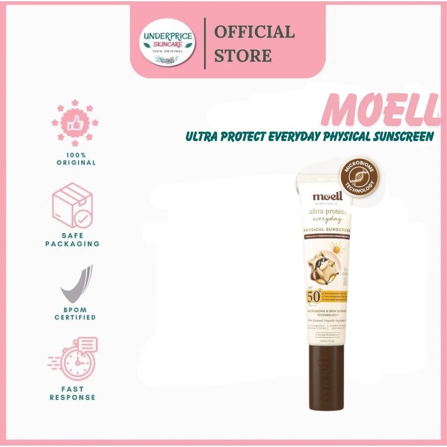 Jual MOELL Ultra Proctect Physical Sunscreen SPF 50 PA +++ | Shopee ...